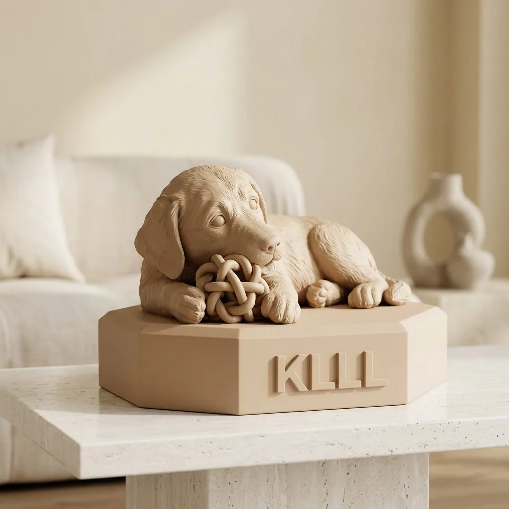 Escultura LumoraPet — Kill · Sand Beige