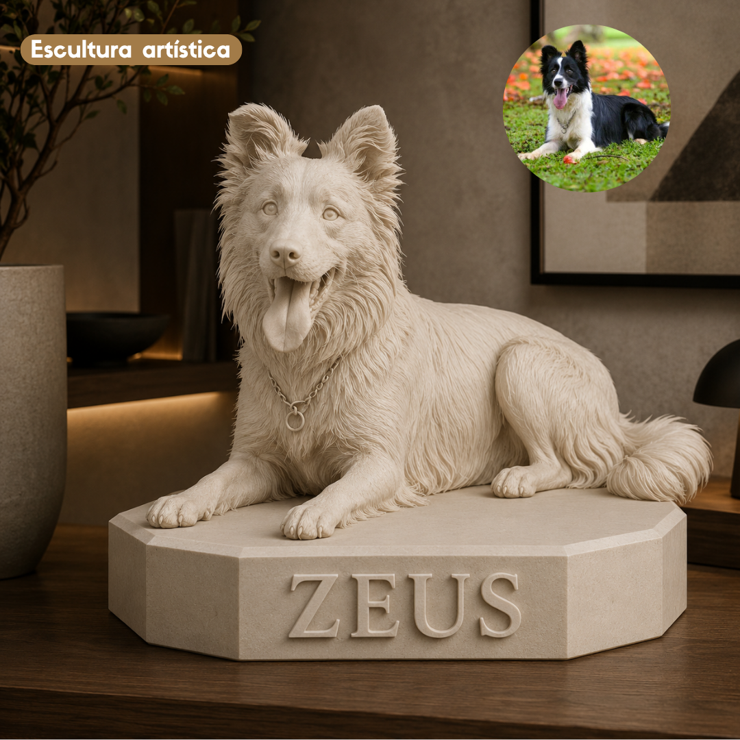 Zeus — escultura LumoraPet bege